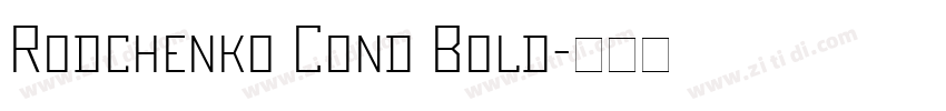 Rodchenko Cond Bold字体转换